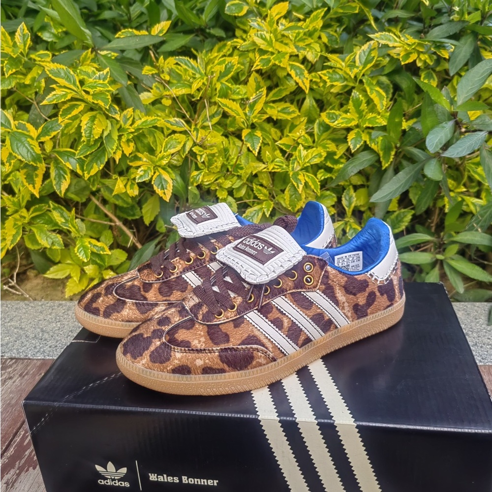 Adidas Wales Bonner Samba Leopard Print Sneakers - Picture 9 of 9